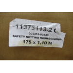 Veiligheidsnet Safety netting 20x20 mm 200meter x  1,38 meter